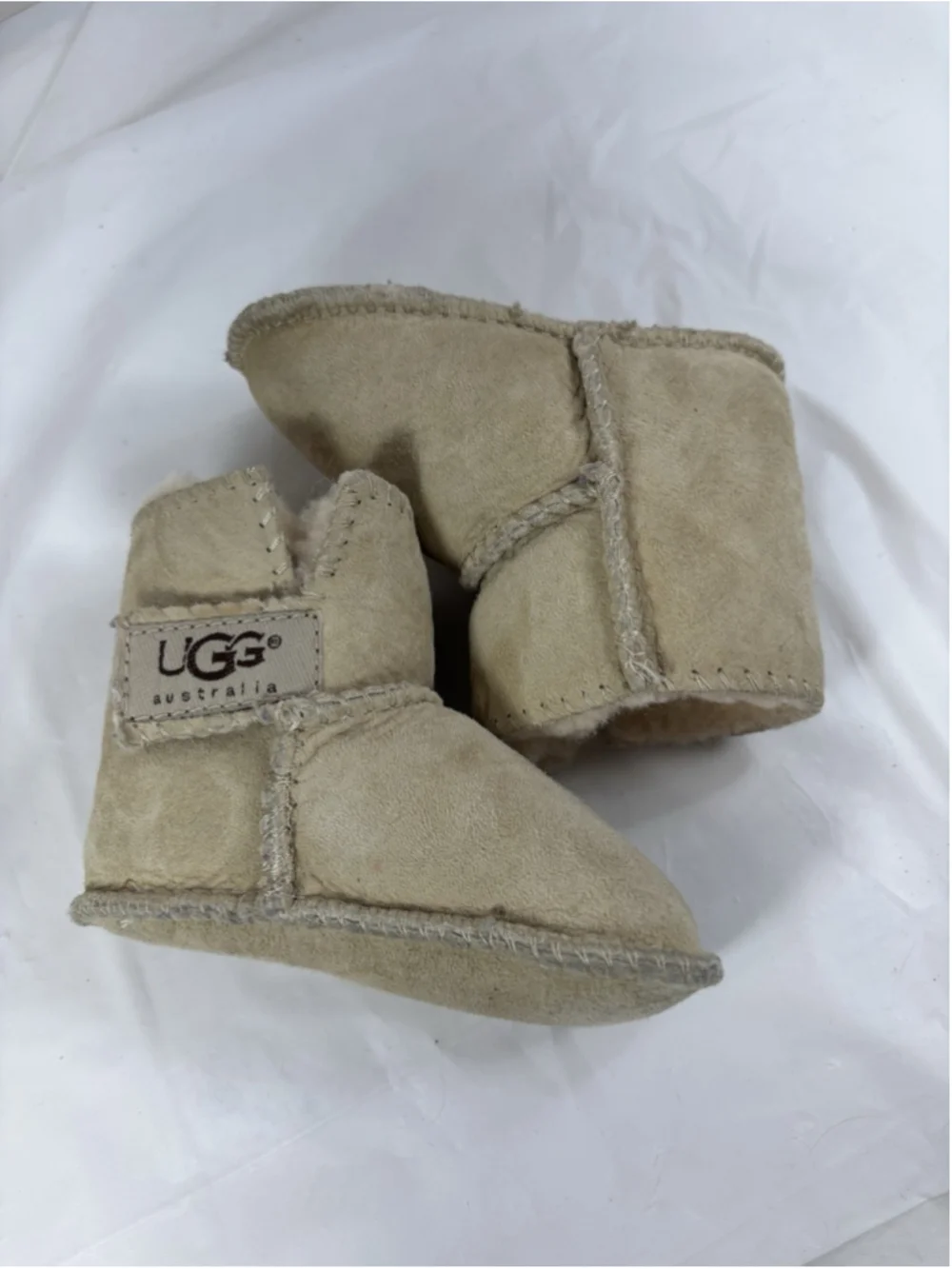 UGG Australia Unisex Baby Toddler Erin Shearling Fur Boots Size Small